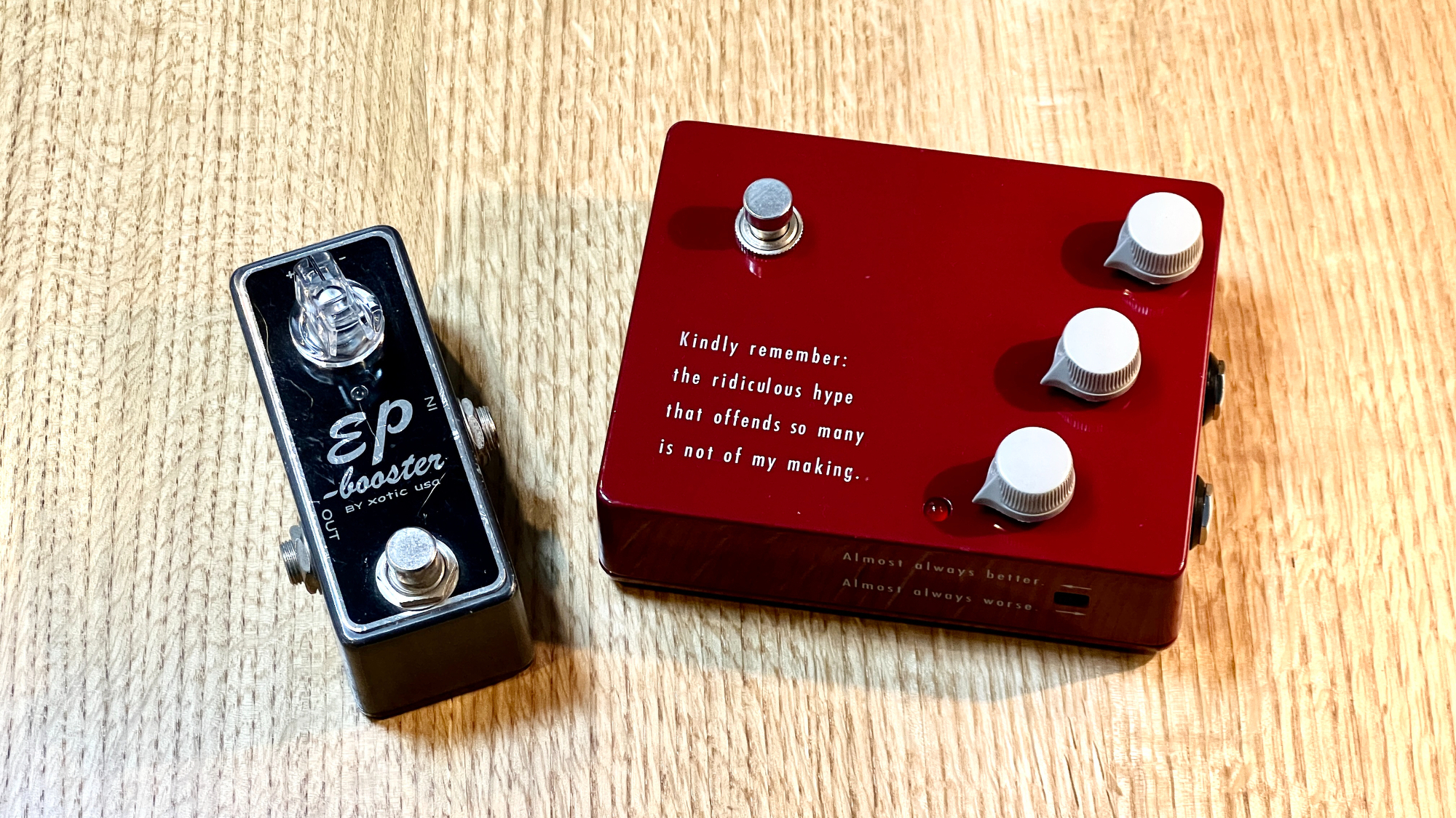 お気に入りのEP Booster とたまに使うKTR Klon